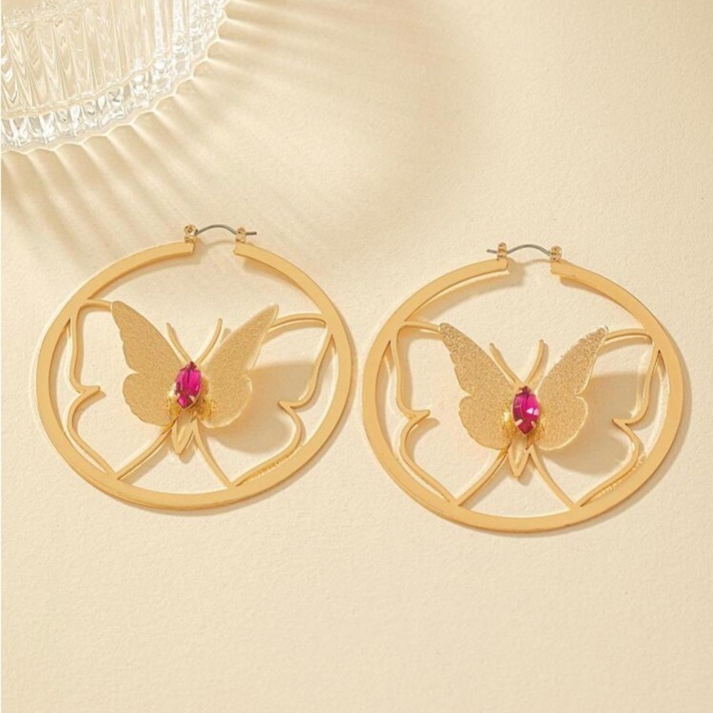 Butterfly 🦋 Hoop Earrings